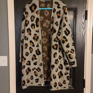 Plus Size 2x Leopard Cardigan